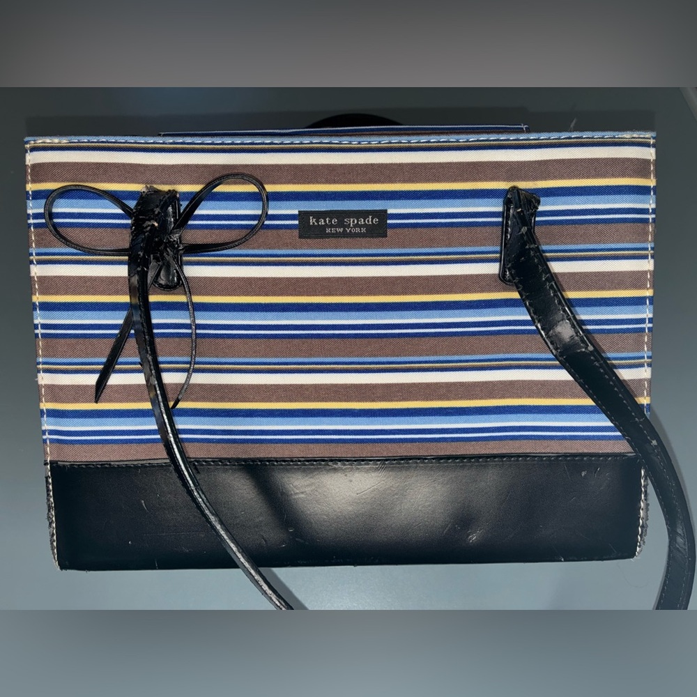 Kate Spade Multicolor Striped Handbag, Gently used